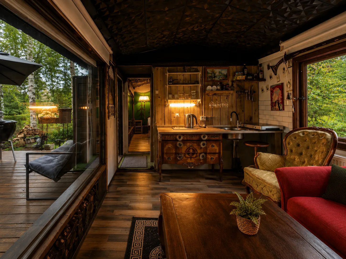 Black Forest Cabin — burbuļvanna, kino, ezers un briežu parks — 4